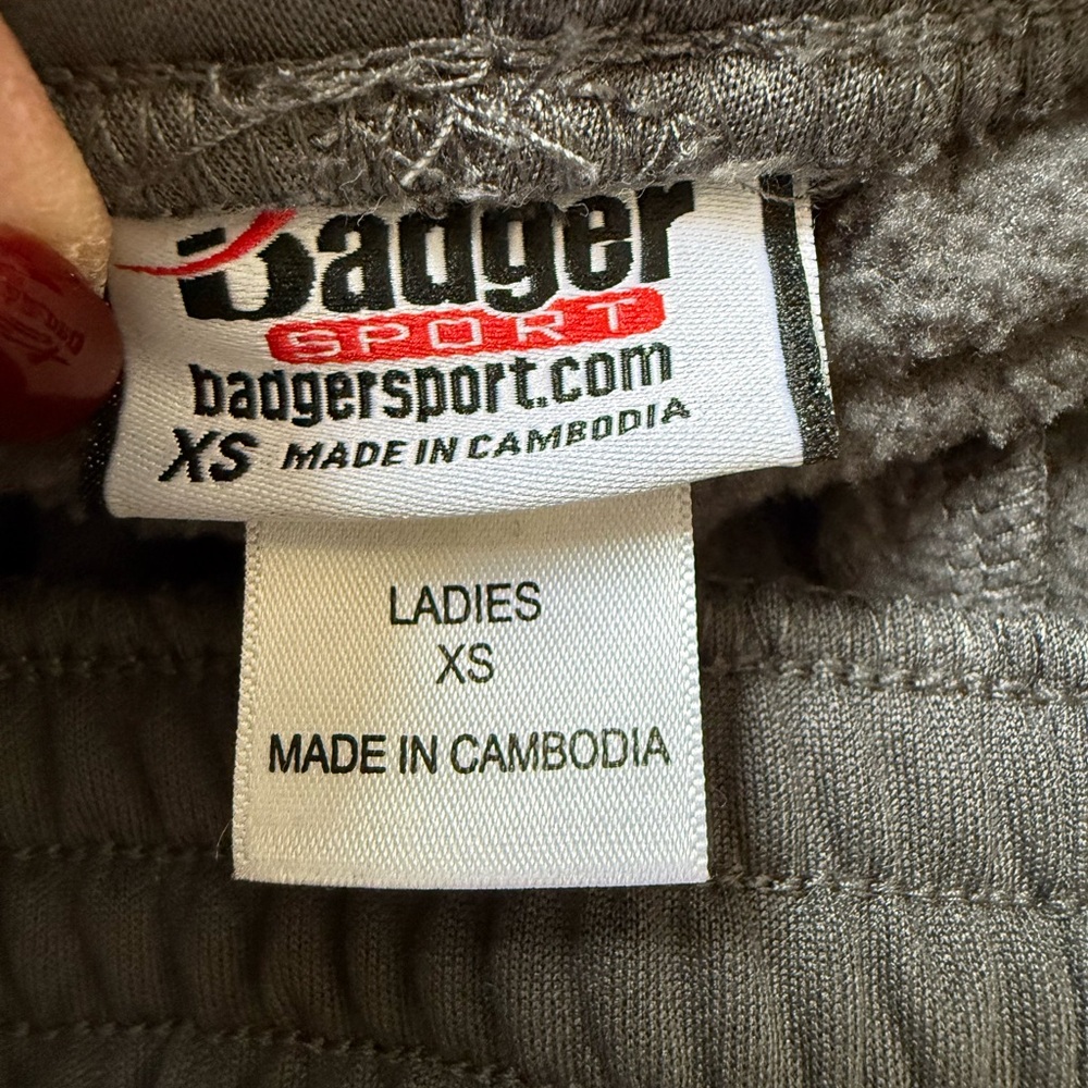 Badger Sport Women's Charcoal Joggers with Green Print - Picture 3 of 3